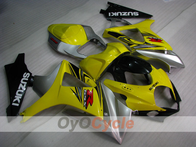 Kit carene a iniezione per GSX R1000 07-08 - Giallo, Argento - Stile fabbrica #OYO87902137 Immagine principale del prodotto