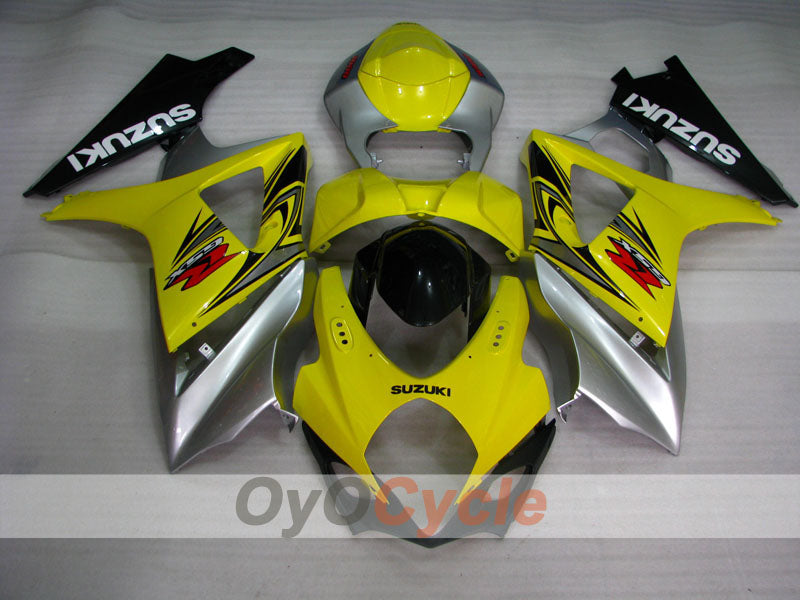 Kit carene a iniezione per GSX R1000 07-08 - Giallo, Argento - Stile fabbrica #OYO87902137 Immagine secondaria del prodotto