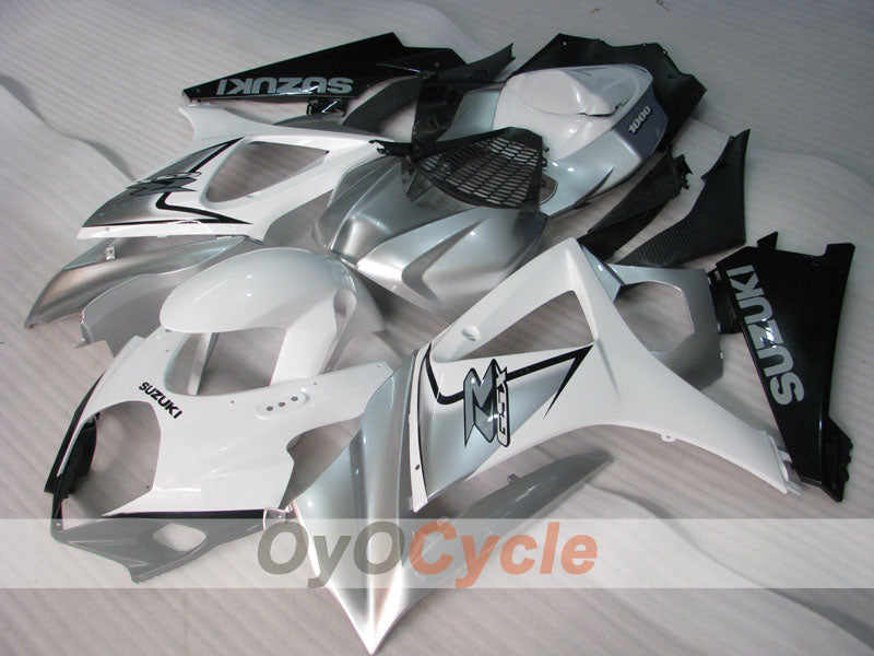 Kit carene a iniezione per GSX R1000 07-08 - Bianco, Nero - Stile di fabbrica #OYO87902138 Immagine principale del prodotto
