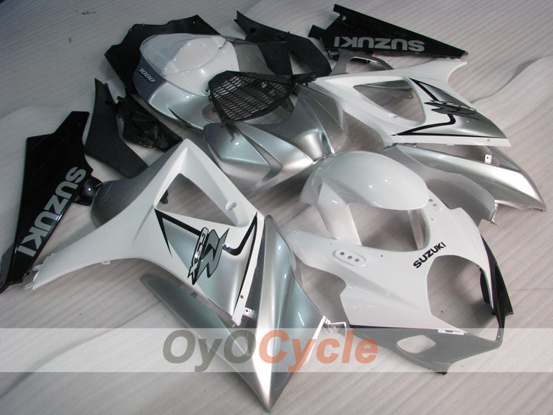 Kit carene a iniezione per GSX R1000 07-08 - Bianco, Nero - Stile di fabbrica #OYO87902138 Immagine secondaria del prodotto