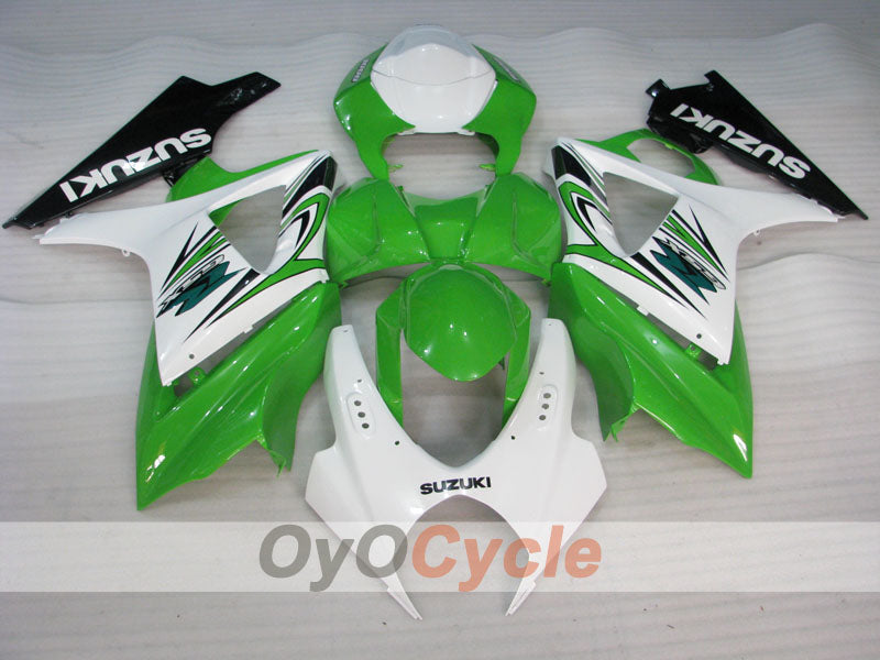 Carenatura a iniezione per GSX R1000 07-08 - Verde, Bianco - Stile Factory #OYO87902142 Immagine secondaria del prodotto