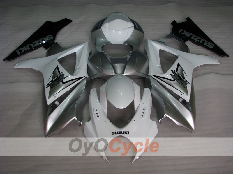 Kit carene a iniezione per GSX R1000 07-08 - Bianco, Argento - Stile di fabbrica #OYO87902147 Immagine secondaria del prodotto