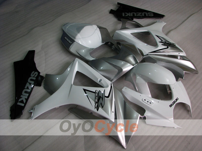 Kit carene a iniezione per GSX R1000 07-08 - Bianco, Argento - Stile di fabbrica #OYO87902147 Immagine principale del prodotto
