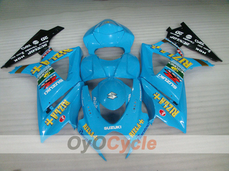 Kit carene a iniezione per GSX R1000 07-08 - Blu, Nero - DUNLOP, Rizla+ #OYO87902156 Immagine secondaria del prodotto