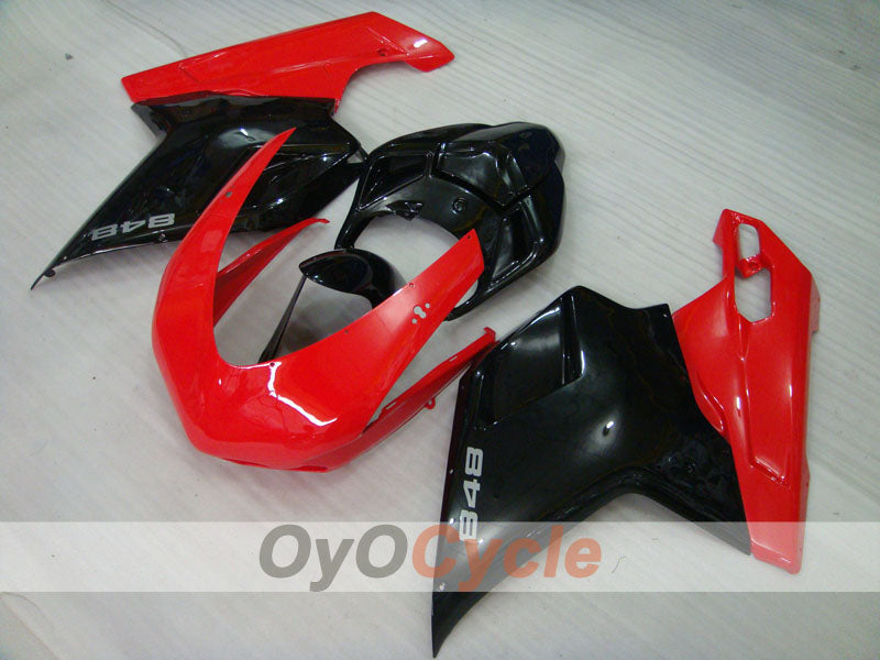 Kit carene a iniezione per Ducati 848 anni 08-13 - Rosso, Nero - Stile Factory #OYO87902200 Immagine secondaria del prodotto