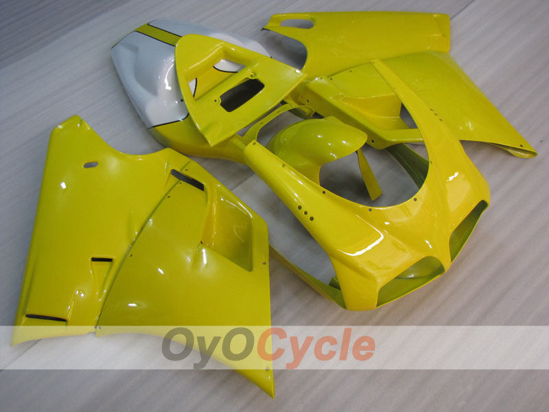 Carenatura a iniezione per Ducati 996 del 99-02 - Giallo, Bianco - Stile Fabbrica #OYO87902202 Immagine principale del prodotto