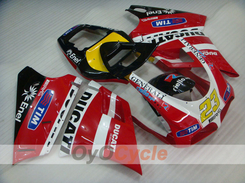 Kit Carene a Iniezione per Ducati 996 del 99-02 - Rosso, Nero - Stile Originale #OYO87902210 Immagine principale del prodotto