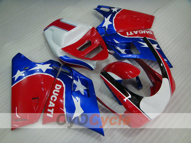 Kit carene a iniezione per Ducati 996 del 99-02 - Rosso, Blu - Stile fabbrica #OYO87902211 Immagine principale del prodotto