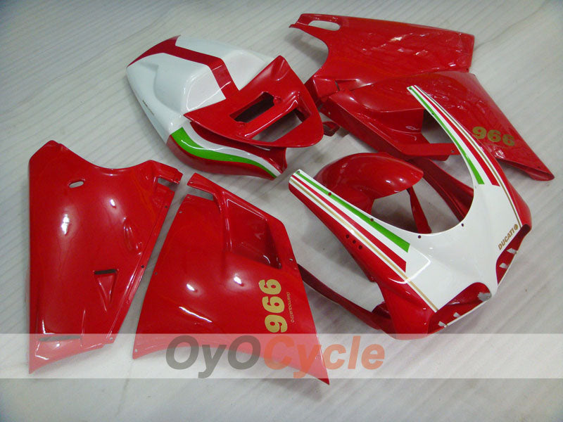 Kit carene a iniezione per Ducati 996 del 99-02 - Rosso, Bianco - Stile Factory #OYO87902214 Immagine principale del prodotto