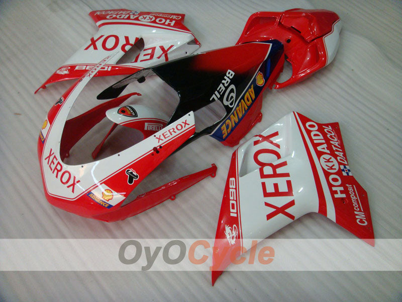 Kit carene a iniezione per Ducati 848 anni 08-13 - Rosso, Bianco - Xerox #OYO87902248 Immagine principale del prodotto
