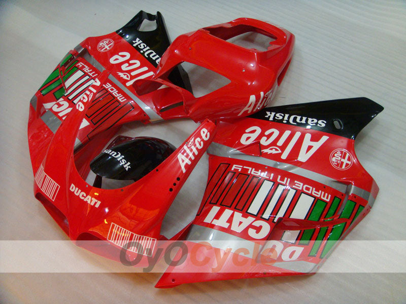 Kit carene a iniezione per Ducati 998 02-04 - Rosso, Nero - Alice #OYO87902260 Immagine principale del prodotto