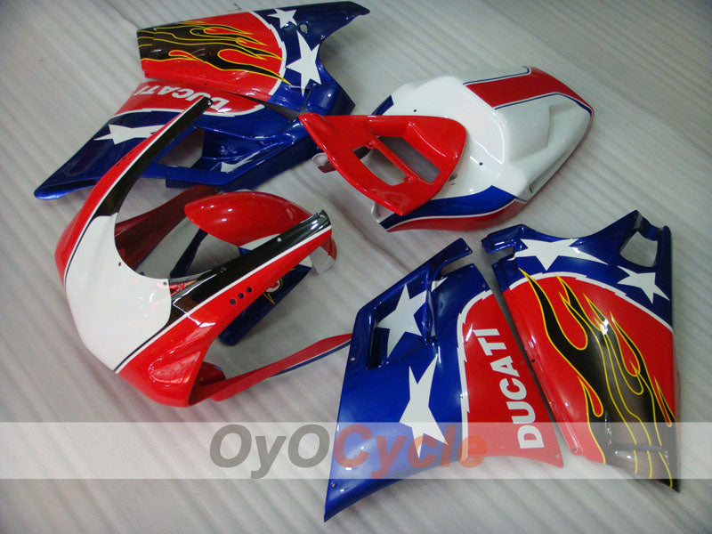 Carena a iniezione per Ducati 998 02-04 - Rossa, Gialla - Fiamma #OYO87902289 Immagine principale del prodotto