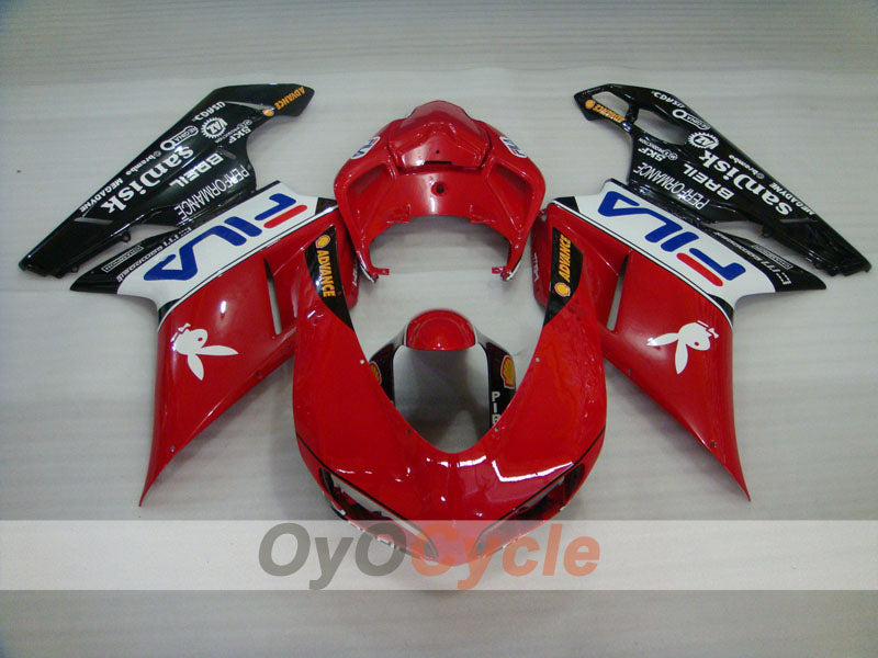Kit carene stampate a iniezione per Ducati 1198 09-11 - Rosso, Nero - FILA #OYO87902337 Immagine secondaria del prodotto