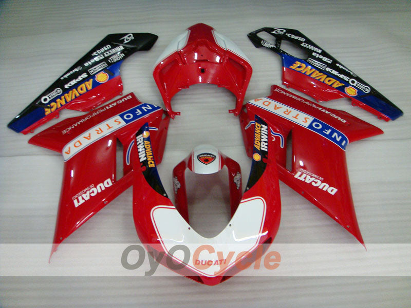Kit carene a iniezione per Ducati 1198 09-11 - Rosso, Nero - INFO STRADA #OYO87902338 Immagine secondaria del prodotto