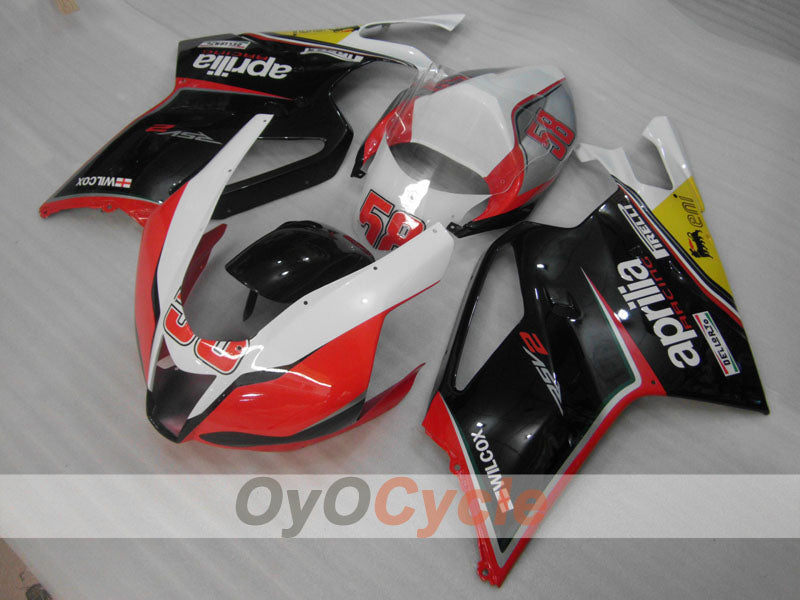 Kit carene per Aprilia RSV1000R 03-06 - Rosso, Nero - Stile Factory #OYO87902412 Immagine secondaria del prodotto