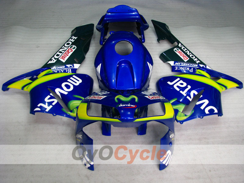 Carenatura a iniezione per CBR600RR 03-04 - Giallo, Blu - Movistar #OYO87902537 Immagine secondaria del prodotto