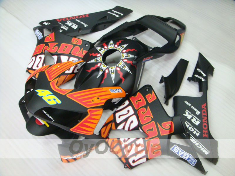 Carena a iniezione per CBR600RR 03-04 - Nero, opaco - Rossi #OYO87902541 Immagine secondaria del prodotto