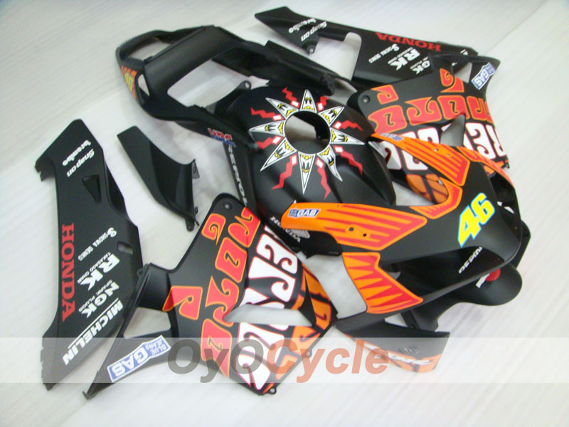 Carena a iniezione per CBR600RR 03-04 - Nero, opaco - Rossi #OYO87902541 Immagine principale del prodotto