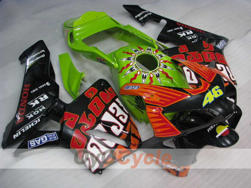 Kit carene a iniezione per CBR600RR 03-04 - Verde, Nero - Rossi #OYO87902544 Immagine principale del prodotto