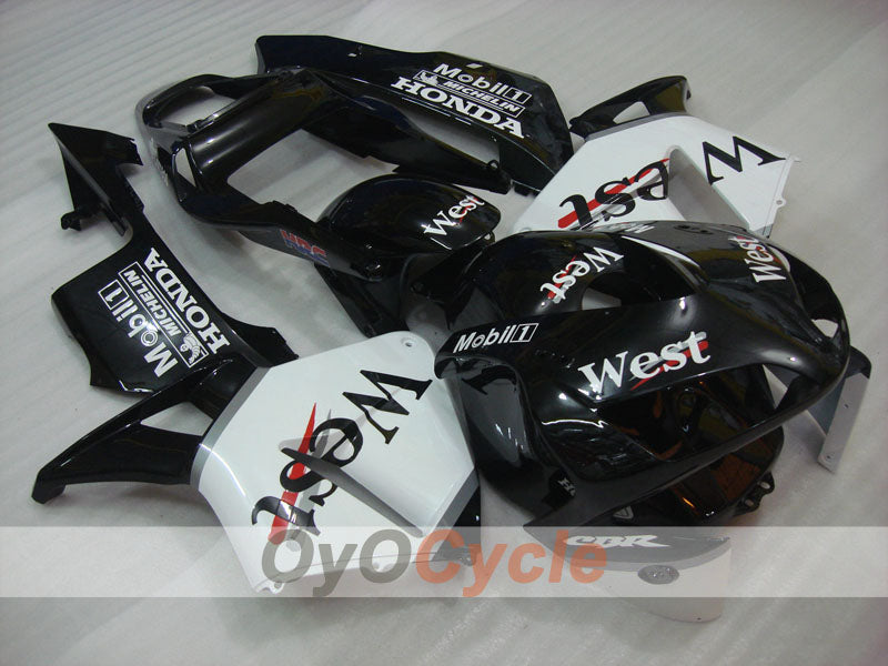 Carene a iniezione per CBR600RR 03-04 - Bianco, Nero - Ovest #OYO87902559 Immagine secondaria del prodotto