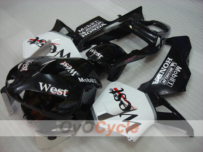 Carene a iniezione per CBR600RR 03-04 - Bianco, Nero - Ovest #OYO87902559 Immagine principale del prodotto