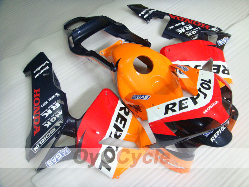 Kit carene stampate a iniezione per CBR600RR 03-04 - Rosso, Giallo - Repsol #OYO87902588 Immagine principale del prodotto