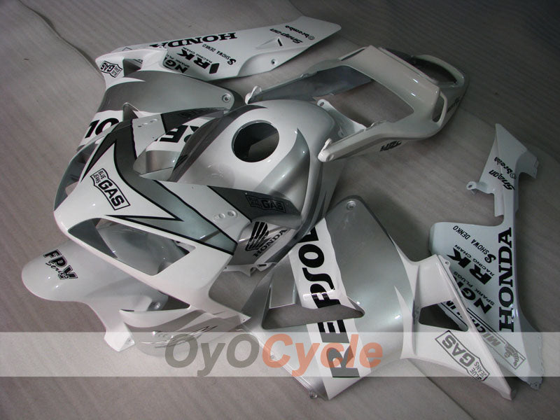 Kit carene stampate a iniezione per CBR600RR 03-04 - Bianco, Argento - Repsol #OYO87902592 Immagine secondaria del prodotto