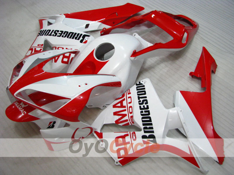 Kit carene stampate a iniezione per CBR600RR 03-04 - Rosso, Bianco - PRAMAC #OYO87902594 Immagine principale del prodotto