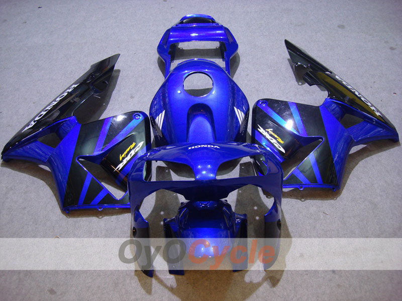 Kit carene a iniezione per CBR600RR 03-04 - Blu, Nero - Stile originale #OYO87902598 Immagine secondaria del prodotto