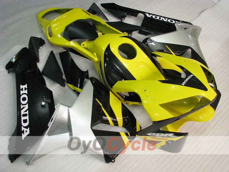 Kit carene stampate a iniezione per CBR600RR 03-04 - Giallo, Nero - Stile originale #OYO87902612 Immagine principale del prodotto