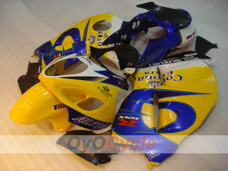 Carenatura a iniezione per GSXR1300 Hayabusa 99-07 - Giallo, Blu - Corona, MOTUL #OYO87902651 Immagine secondaria del prodotto