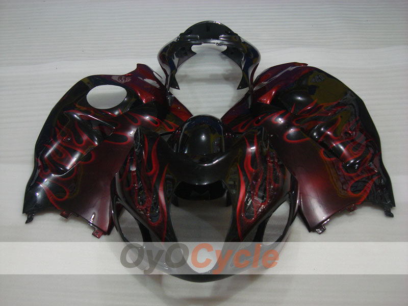Carenatura a iniezione per GSXR1300 Hayabusa 99-07 - Rosso, Nero - Fiamma #OYO87902664 Immagine secondaria del prodotto