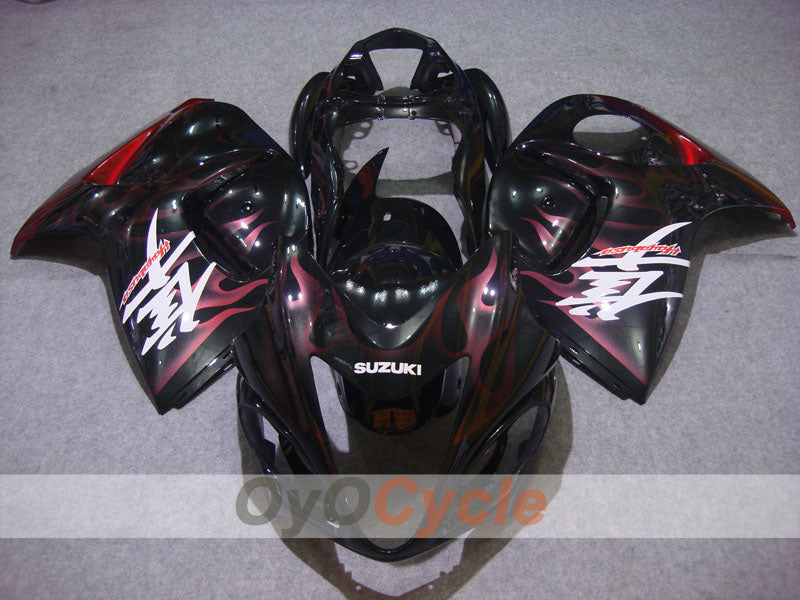 Kit carene a iniezione per GSXR1300 Hayabusa 08-20 - Rosso, Nero - Fiamma #OYO87902668 Immagine secondaria del prodotto