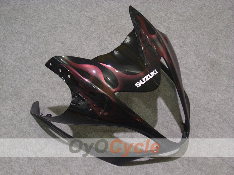 Kit carene a iniezione per GSXR1300 Hayabusa 08-20 - Rosso, Nero - Fiamma #OYO87902668