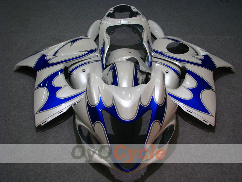 Kit Carene a Iniezione per GSXR1300 Hayabusa 08-20 - Blu, Bianco - Fiamma #OYO87902670 Immagine secondaria del prodotto