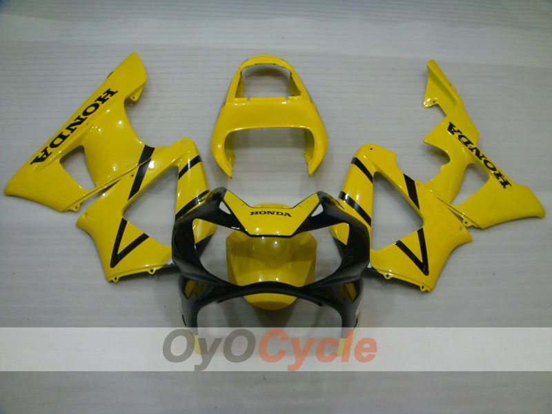 Kit carene stampate a iniezione per CBR900RR 929 00-01 - Giallo, Nero - Stile originale #OYO87902716 Immagine secondaria del prodotto