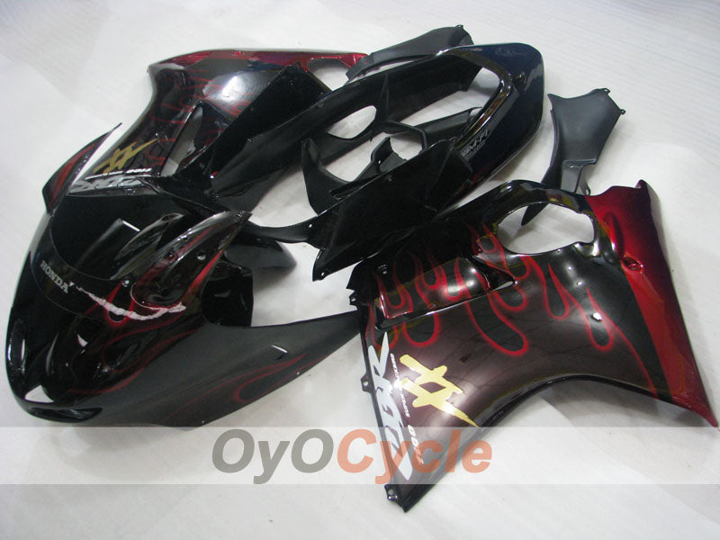 Carene a iniezione per CBR1100XX 96-07 - Rosso, Nero - Fiamma #OYO87902796 Immagine secondaria del prodotto