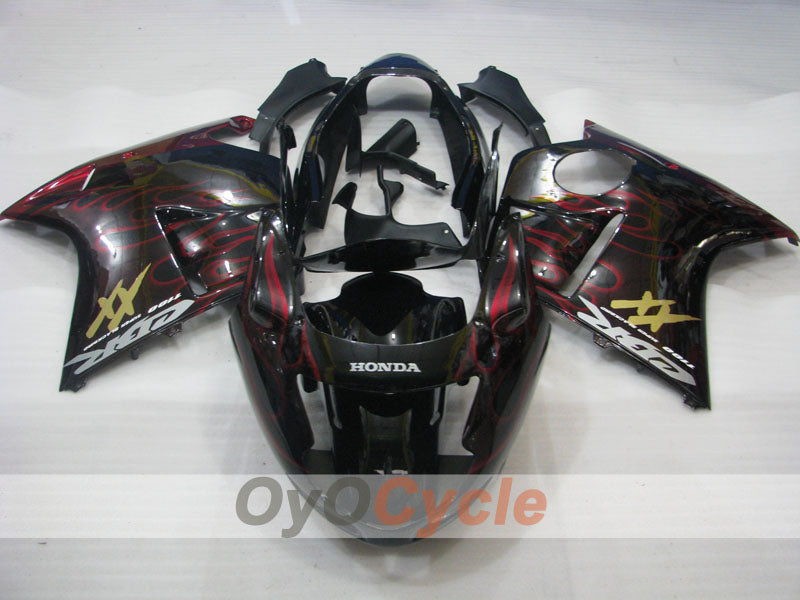 Carene a iniezione per CBR1100XX 96-07 - Rosso, Nero - Fiamma #OYO87902796 Immagine principale del prodotto