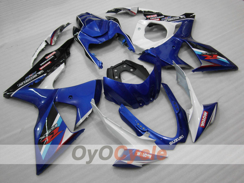 Kit carene a iniezione per GSX R1000 09-16 - Blu, Bianco - Stile Factory #OYO87902875 Immagine principale del prodotto