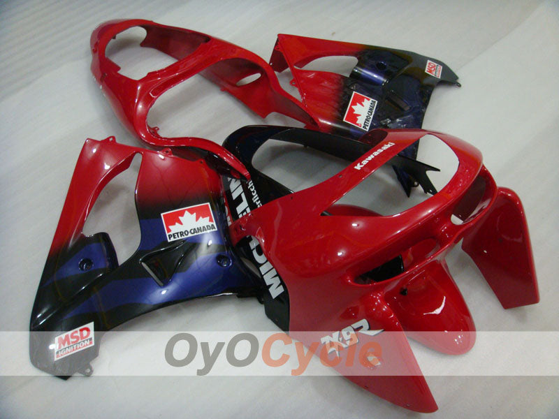 Kit carene per NINJA ZX-9R 98-99 - Rosso, Nero - Stile di fabbrica #OYO87903018 Immagine principale del prodotto