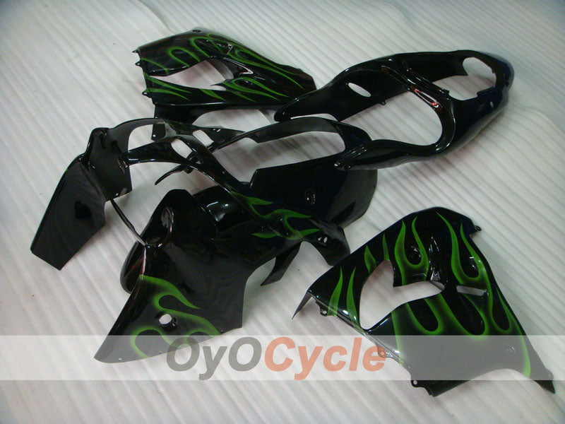 Kit carene per NINJA ZX-9R 00-01 - Verde, Nero - Fiamma #OYO87903026 Immagine secondaria del prodotto