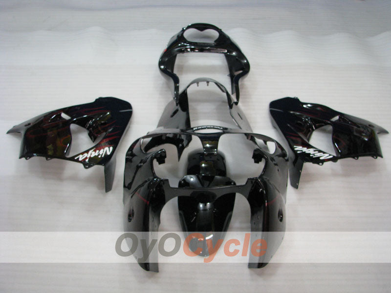 Kit carene per NINJA ZX-9R 00-01 - Rosso, Nero - Fiamma #OYO87903028 Immagine secondaria del prodotto