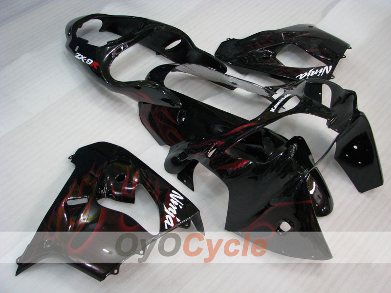Kit carene per NINJA ZX-9R 00-01 - Rosso, Nero - Fiamma #OYO87903028 Immagine principale del prodotto