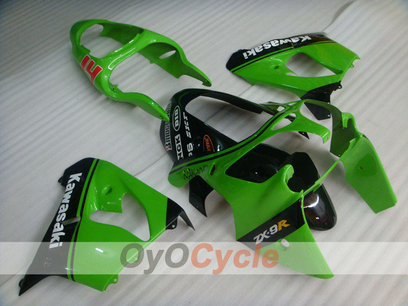 Kit carene per NINJA ZX-9R 00-01 - Verde, Nero - Nakano #OYO87903034 Immagine principale del prodotto