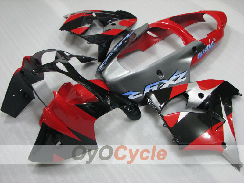 Kit carene per NINJA ZX-9R 00-01 - Rosso, Nero - Stile di fabbrica #OYO87903048 Immagine secondaria del prodotto