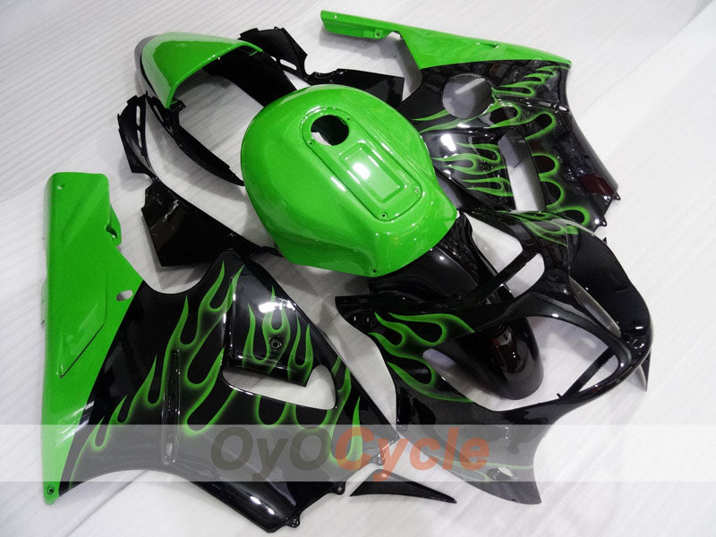 Kit Carene a Iniezione per NINJA ZX-12R 00-01 - Verde, Nero - Fiamma #OYO87903057 Immagine principale del prodotto