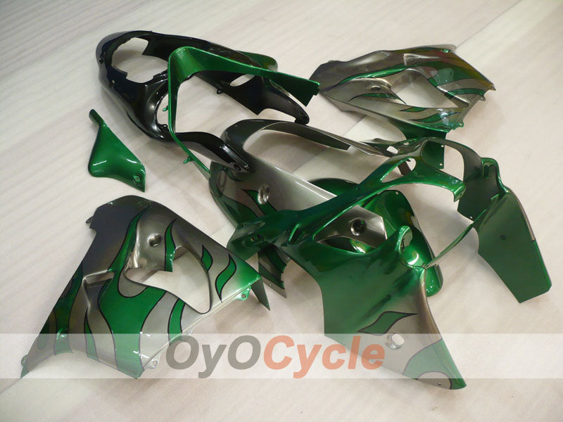 Kit carene per NINJA ZX-9R 00-01 - Verde, Argento - Fiamma #OYO87906059 Immagine principale del prodotto
