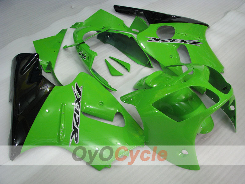 Kit carenatura a iniezione per NINJA ZX-12R 00-01 - Verde, Nero - Stile di fabbrica #OYO87903073 Immagine principale del prodotto