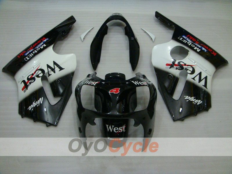 Kit carene a iniezione per NINJA ZX-12R 00-01 - Bianco, Nero - West #OYO87903081 Immagine secondaria del prodotto