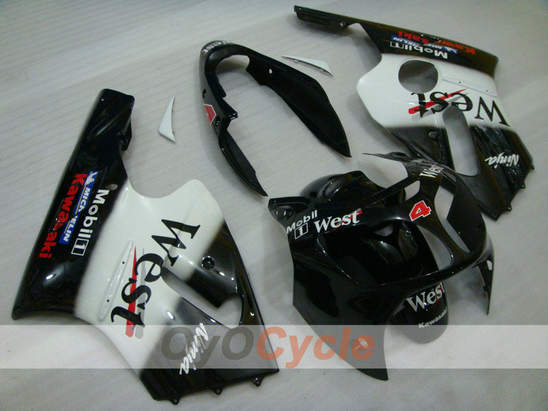 Kit carene a iniezione per NINJA ZX-12R 00-01 - Bianco, Nero - West #OYO87903081 Immagine principale del prodotto